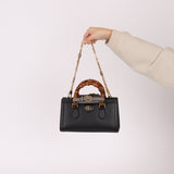 Gucci East West Bamboo Leather Diana - FashioNica