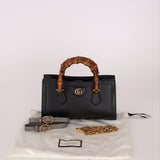 Gucci East West Bamboo Leather Diana - FashioNica