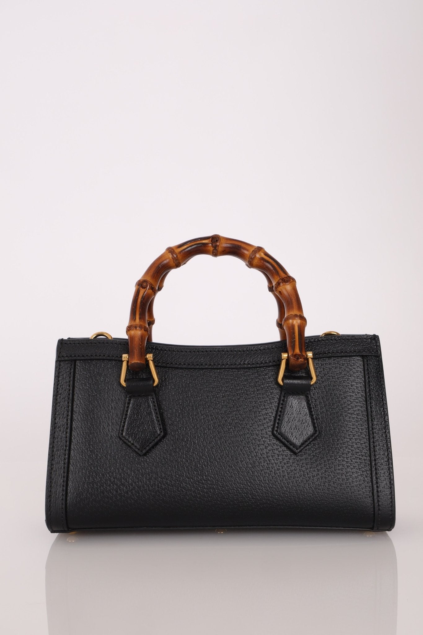 Gucci East West Bamboo Leather Diana - FashioNica