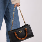 Gucci East West Bamboo Leather Diana - FashioNica