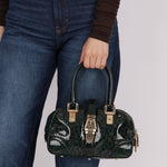 Gucci Emerald Patent Horsebit Glam Boston Bag - FashioNica
