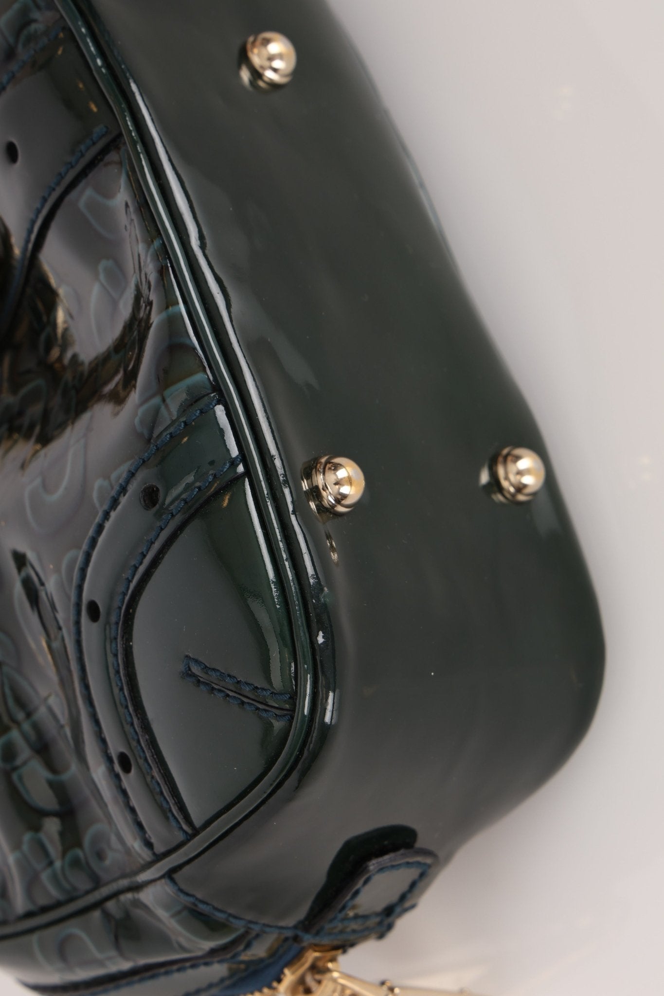 Gucci Emerald Patent Horsebit Glam Boston Bag - FashioNica