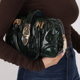 Gucci Emerald Patent Horsebit Glam Boston Bag - FashioNica