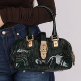 Gucci Emerald Patent Horsebit Glam Boston Bag - FashioNica