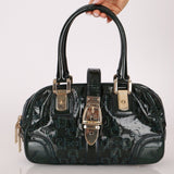 Gucci Emerald Patent Horsebit Glam Boston Bag - FashioNica