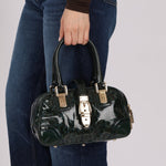 Gucci Emerald Patent Horsebit Glam Boston Bag - FashioNica