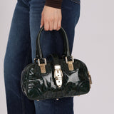 Gucci Emerald Patent Horsebit Glam Boston Bag - FashioNica