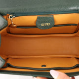 Gucci Forest Green Bamboo Turnlock Mini Top Handle - FashioNica