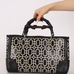 Gucci Geometric Bamboo Top Handle Bag - FashioNica