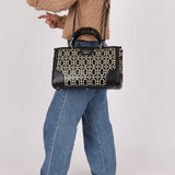 Gucci Geometric Bamboo Top Handle Bag - FashioNica
