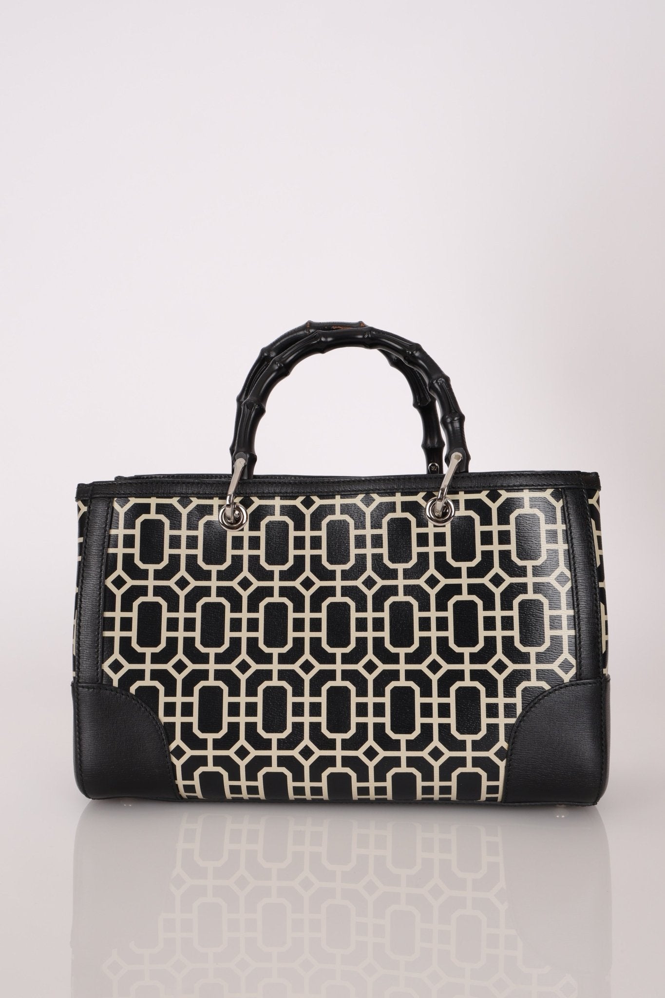 Gucci Geometric Bamboo Tote Bag - FashioNica