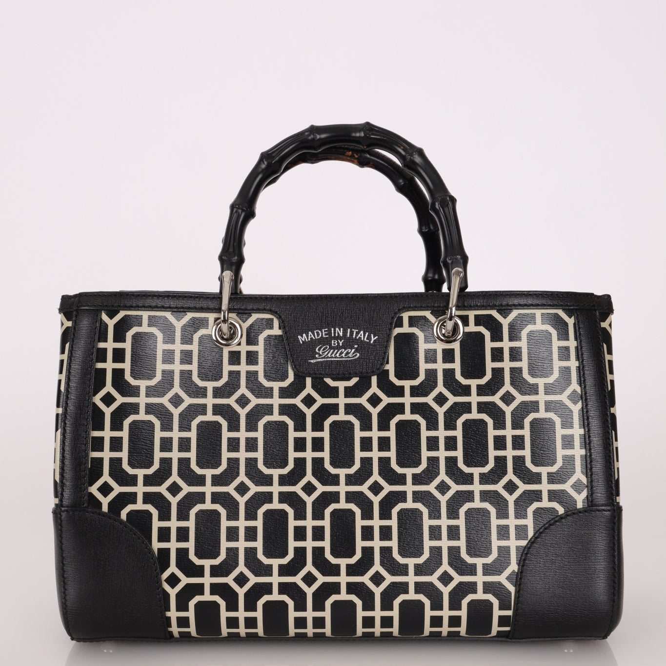 Gucci Geometric Bamboo Tote Bag - FashioNica