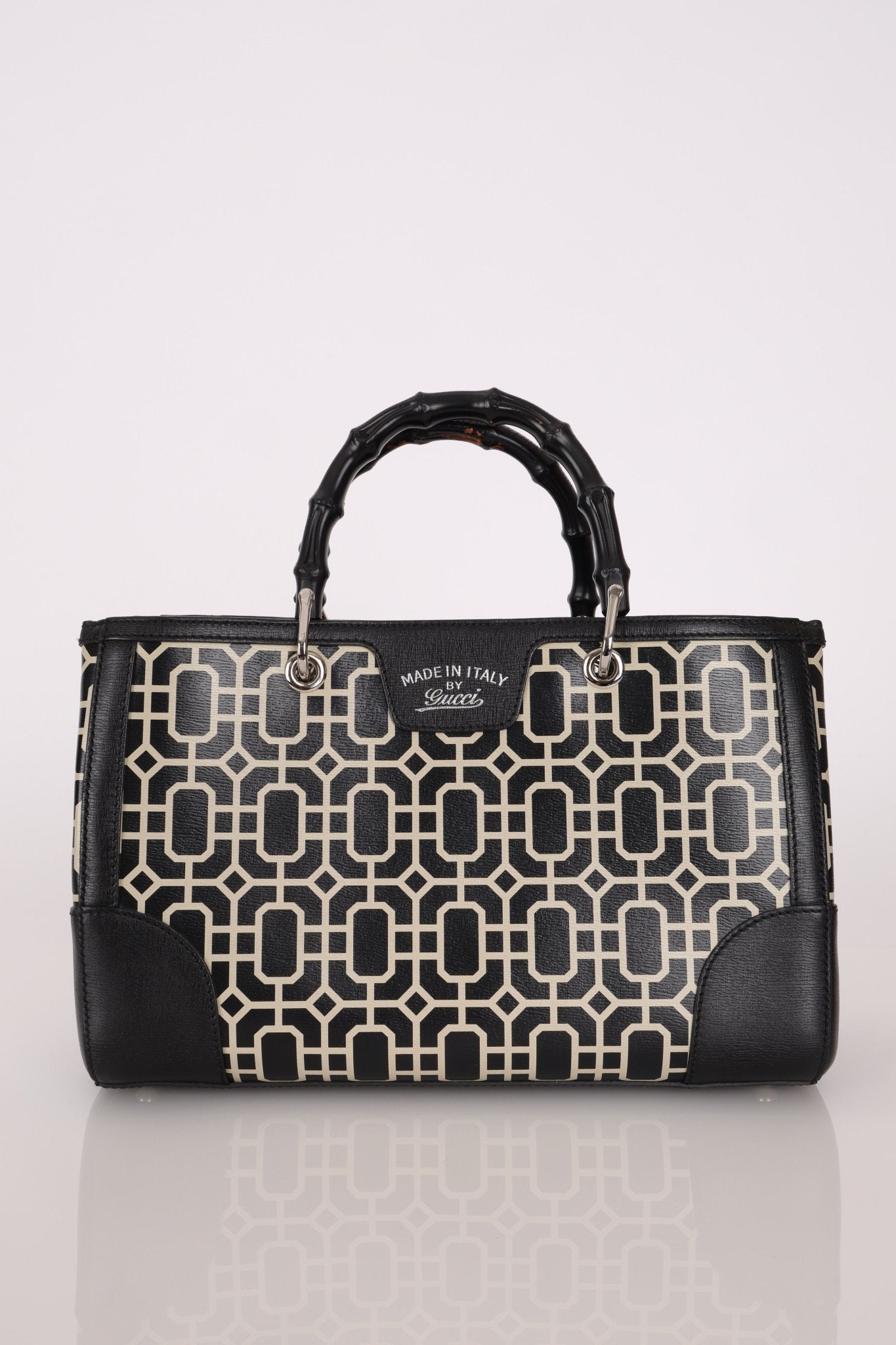 Gucci Geometric Bamboo Tote Bag - FashioNica