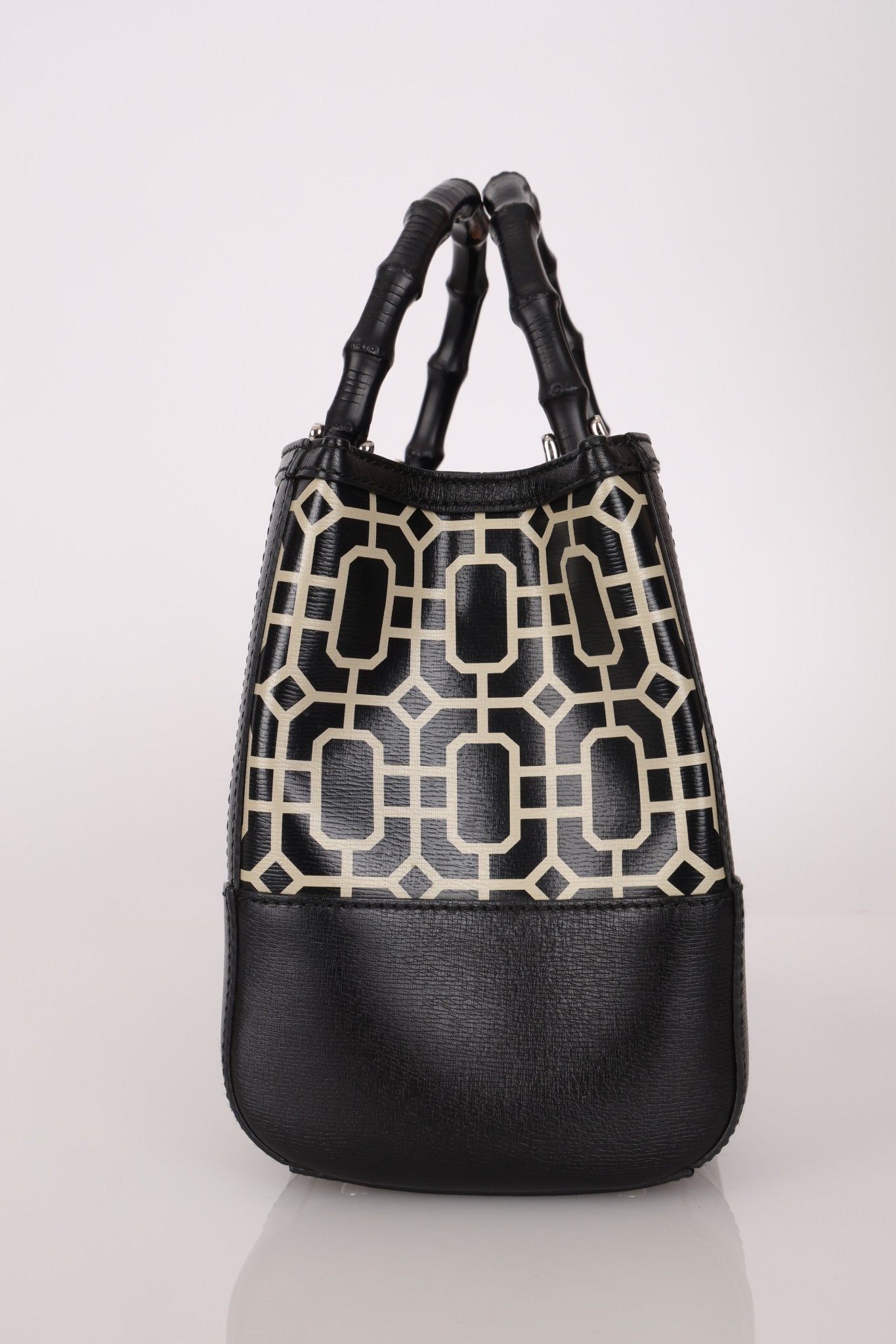 Gucci Geometric Bamboo Tote Bag - FashioNica