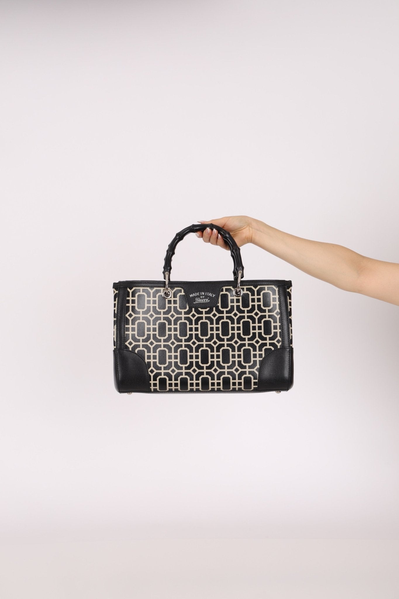 Gucci Geometric Bamboo Tote Bag - FashioNica