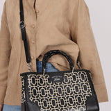 Gucci Geometric Bamboo Tote Bag - FashioNica
