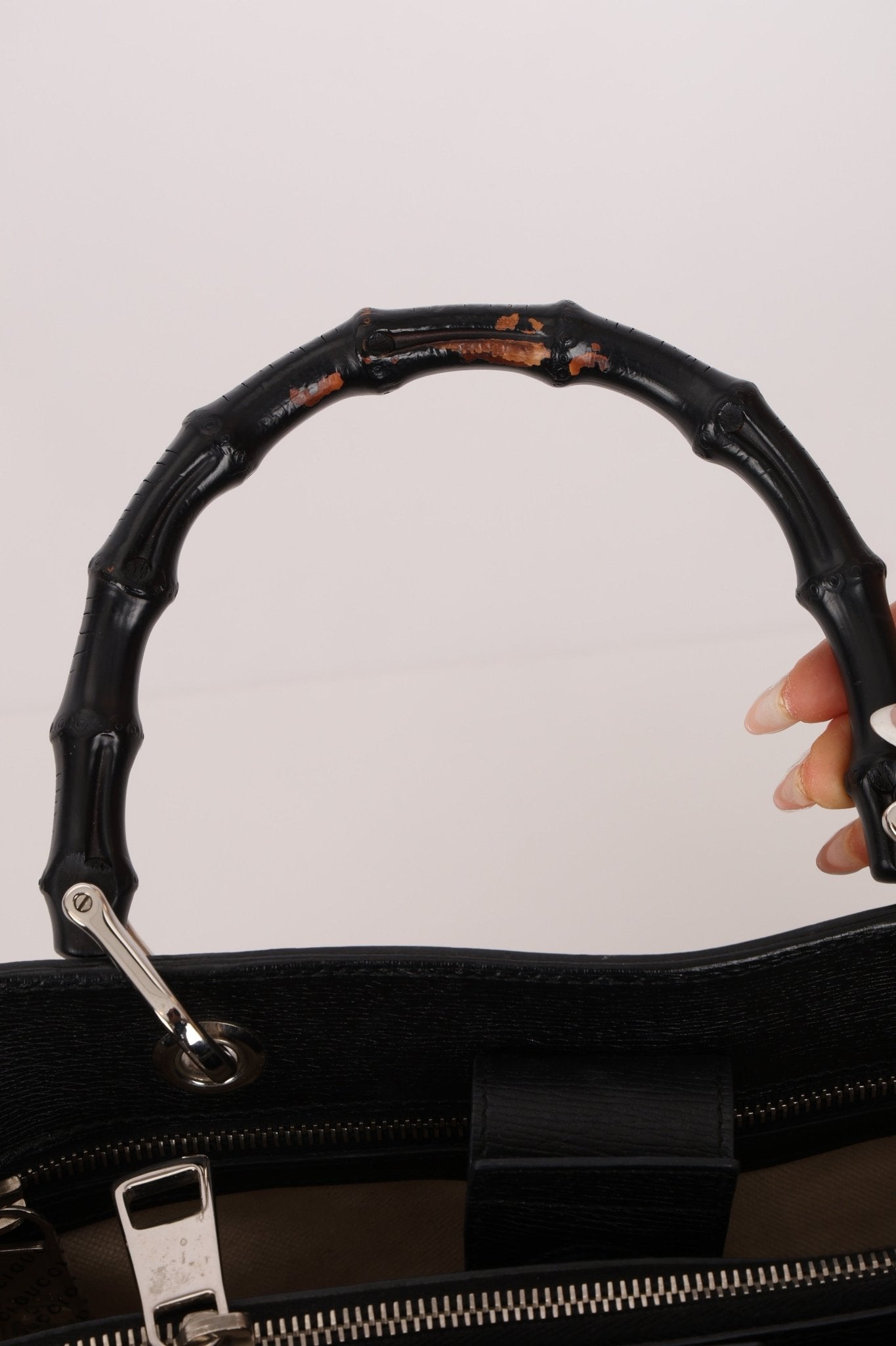 Gucci Geometric Bamboo Tote Bag - FashioNica