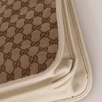 Gucci GG Canvas & Calfskin Medium Horsebit 1955 Chain Tote - FashioNica