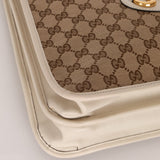 Gucci GG Canvas & Calfskin Medium Horsebit 1955 Chain Tote - FashioNica