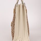 Gucci GG Canvas & Calfskin Medium Horsebit 1955 Chain Tote - FashioNica