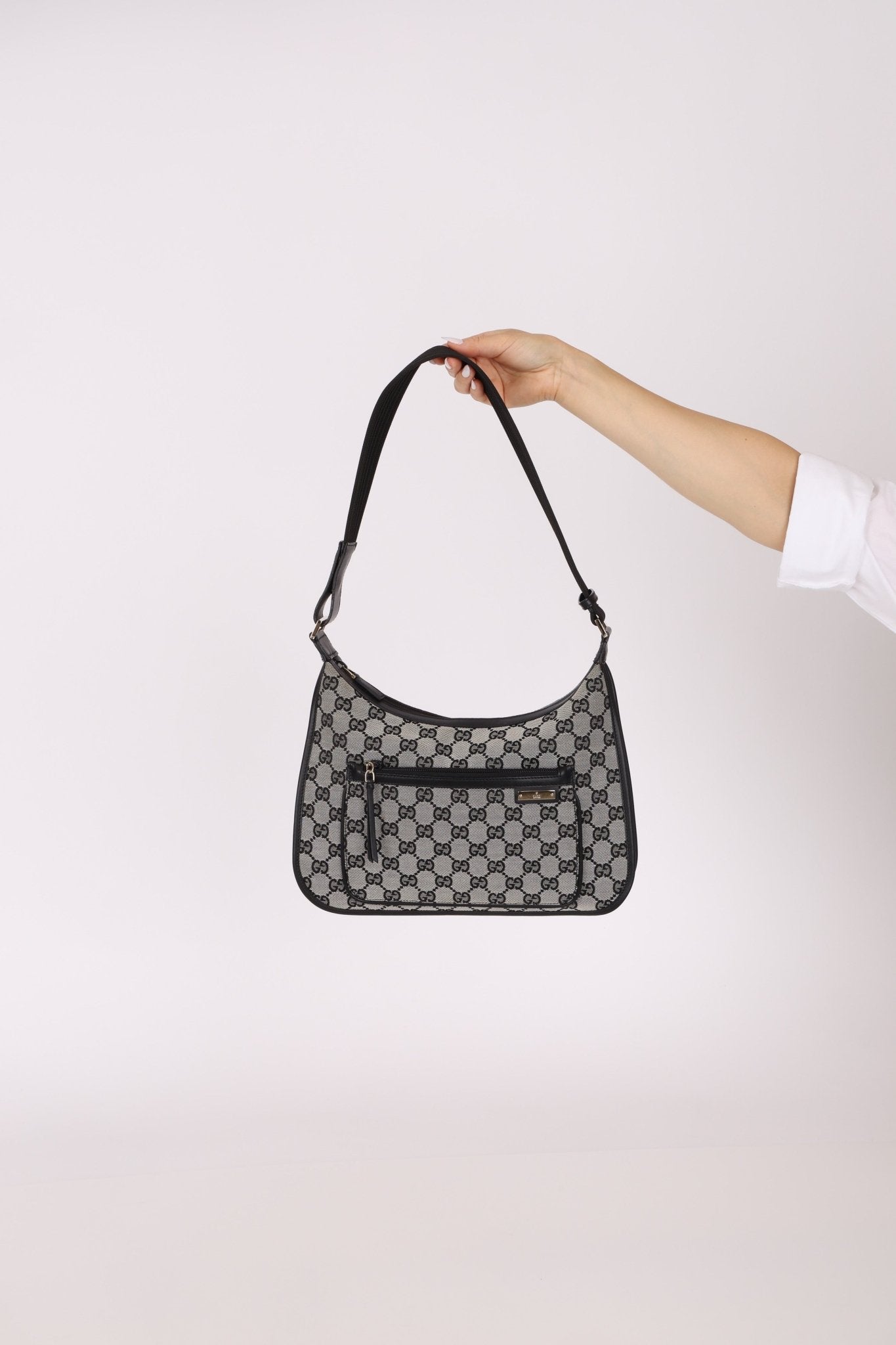 Gucci GG Canvas Front Pocket Shoulder Bag - FashioNica