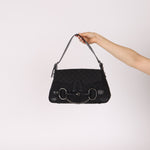 Gucci GG Canvas Horsebit Shoulder Bag - FashioNica