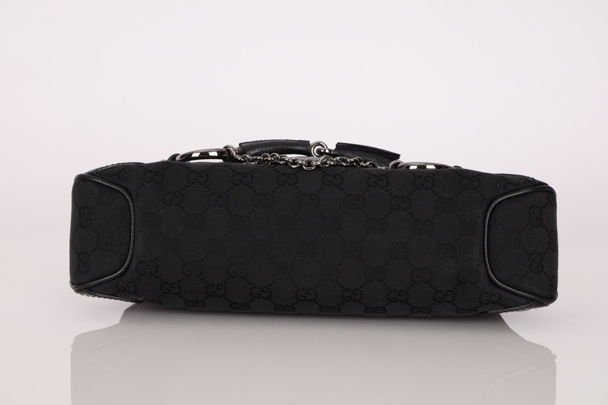 Gucci GG Canvas Horsebit Shoulder Bag - FashioNica