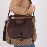 Gucci GG Canvas Techno Horsebit Crossbody Bag - FashioNica