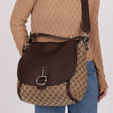 Gucci GG Canvas Techno Horsebit Crossbody Bag - FashioNica