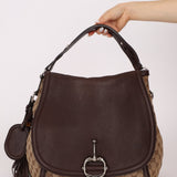 Gucci GG Canvas Techno Horsebit Crossbody Bag - FashioNica