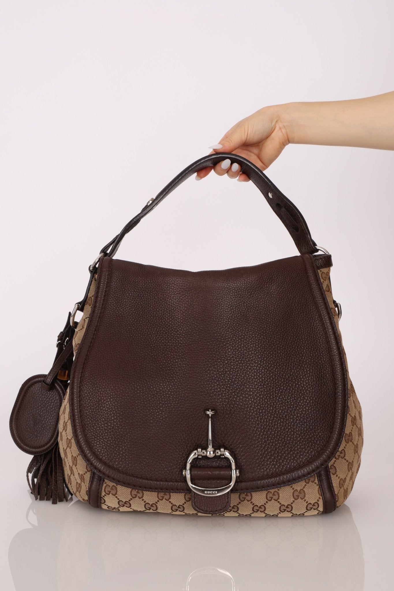 Gucci GG Canvas Techno Horsebit Crossbody Bag - FashioNica