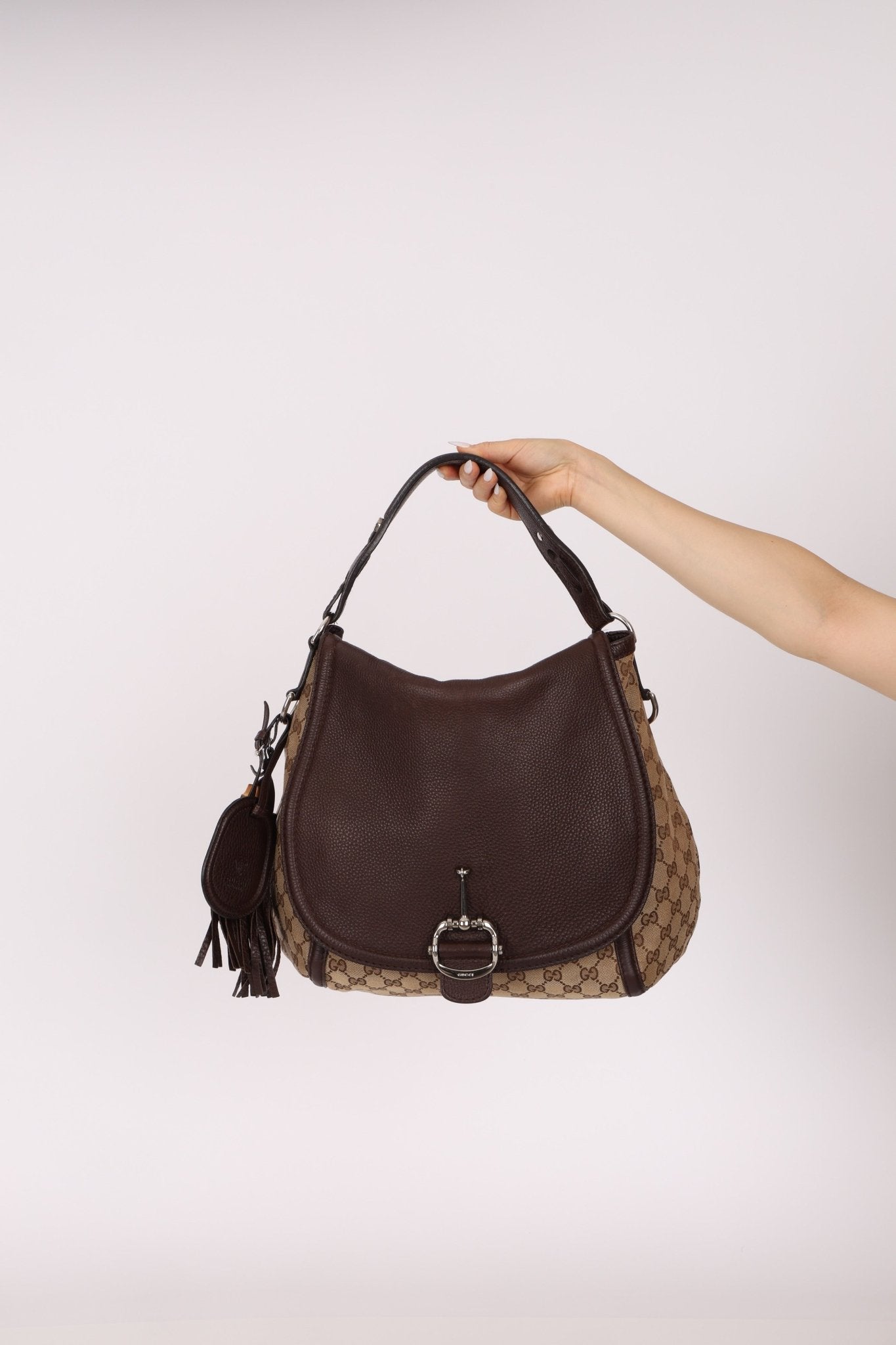 Gucci GG Canvas Techno Horsebit Crossbody Bag - FashioNica