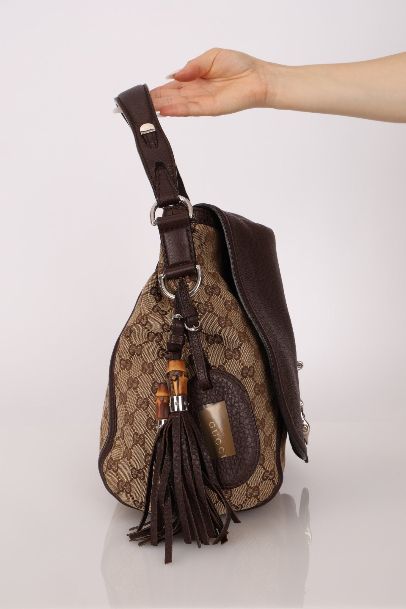 Gucci GG Canvas Techno Horsebit Crossbody Bag - FashioNica