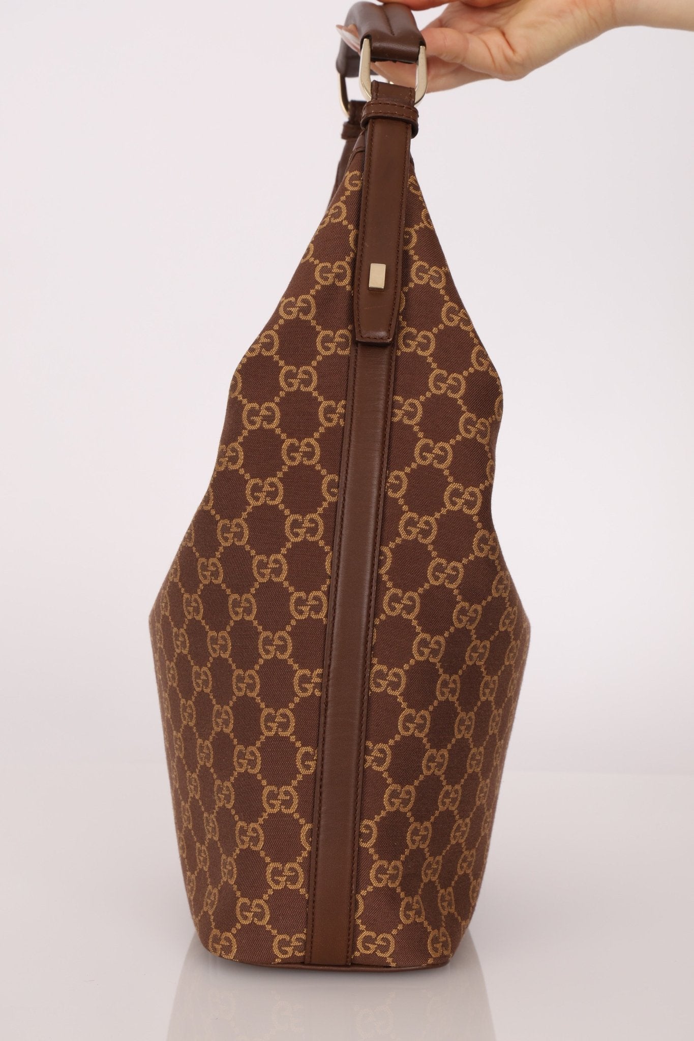 Gucci GG Canvas Zip Hobo - FashioNica