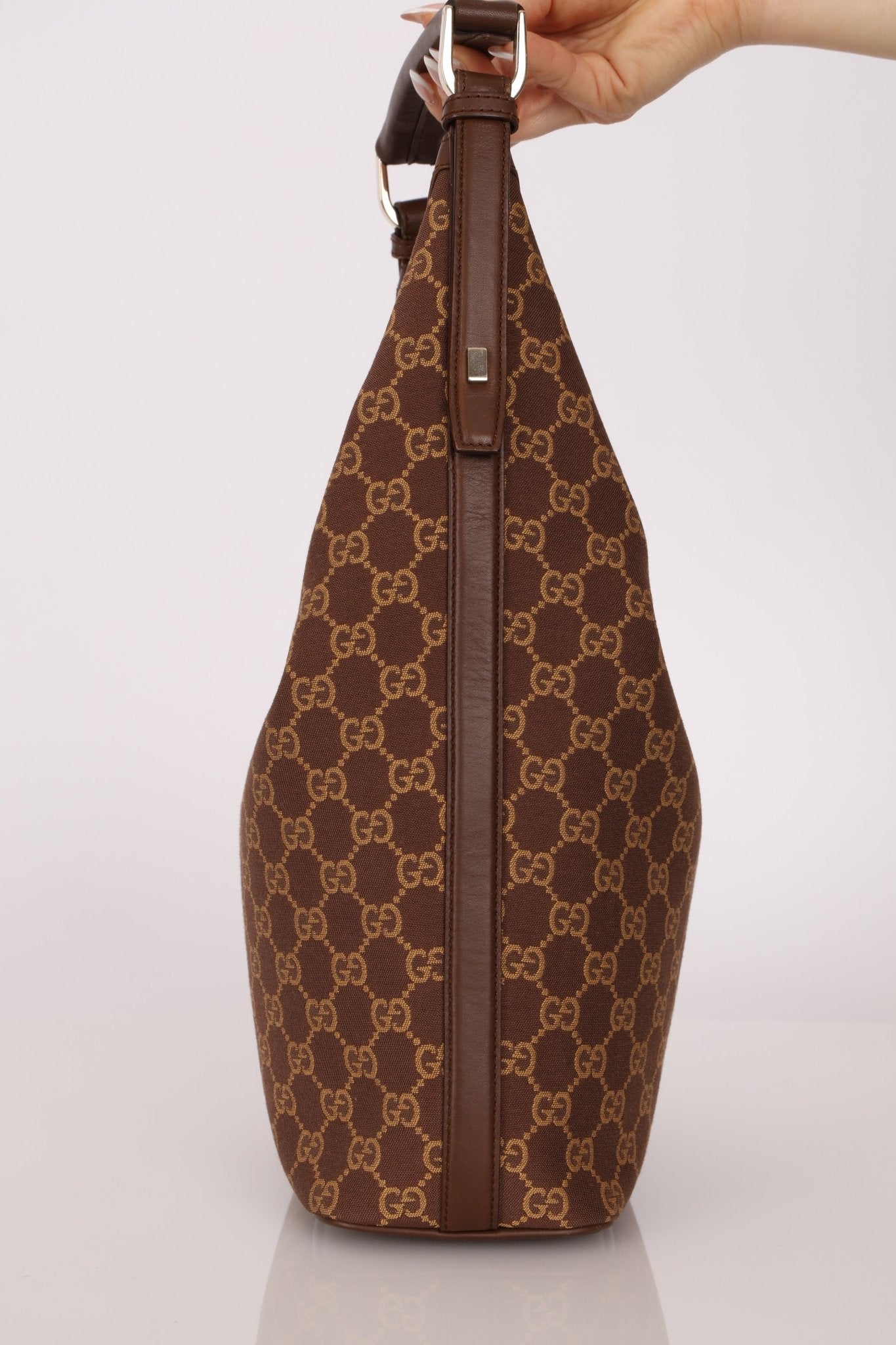 Gucci GG Canvas Zip Hobo - FashioNica