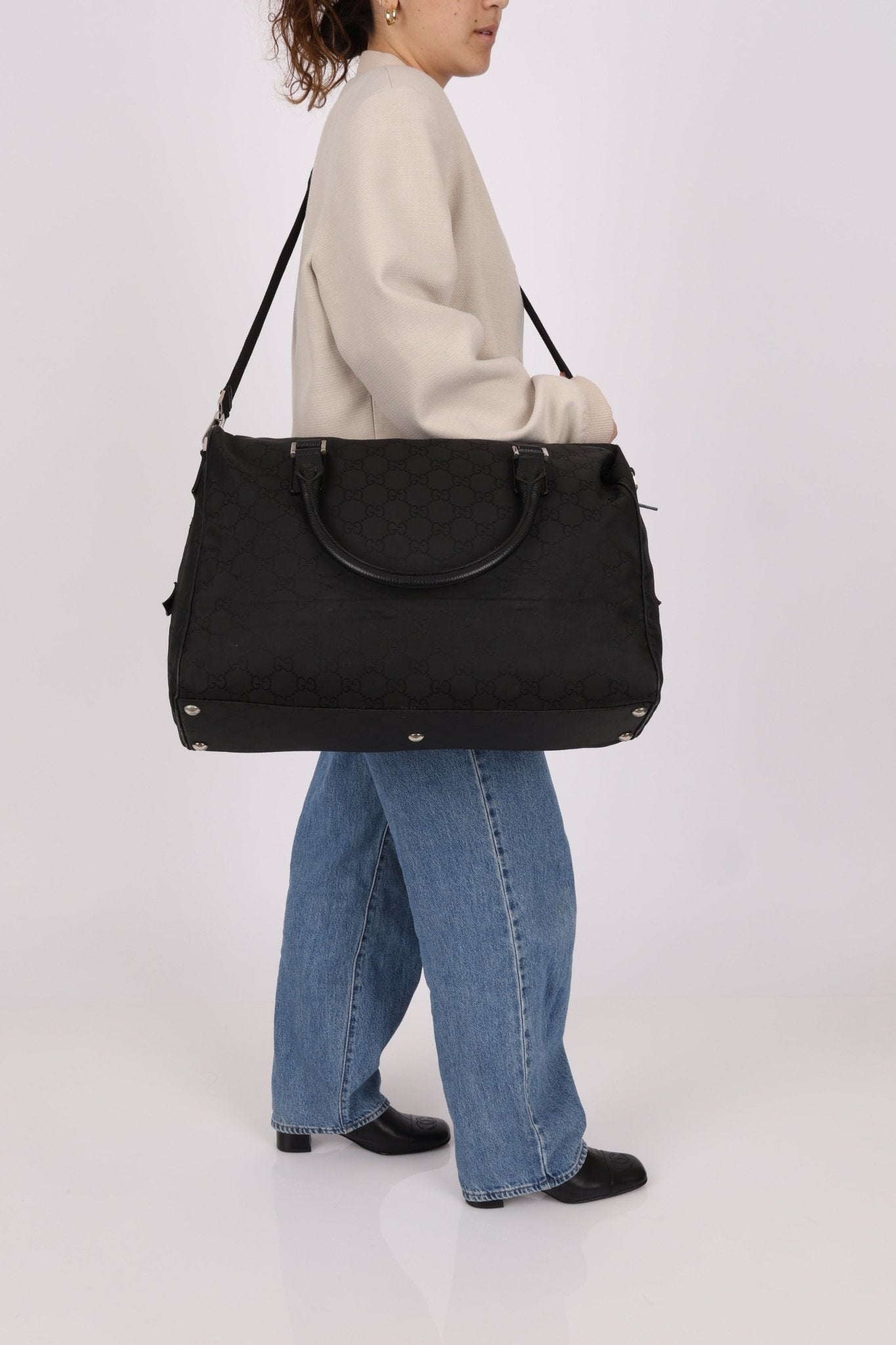 Gucci GG Nylon Large Carry On Duffle - FashioNica