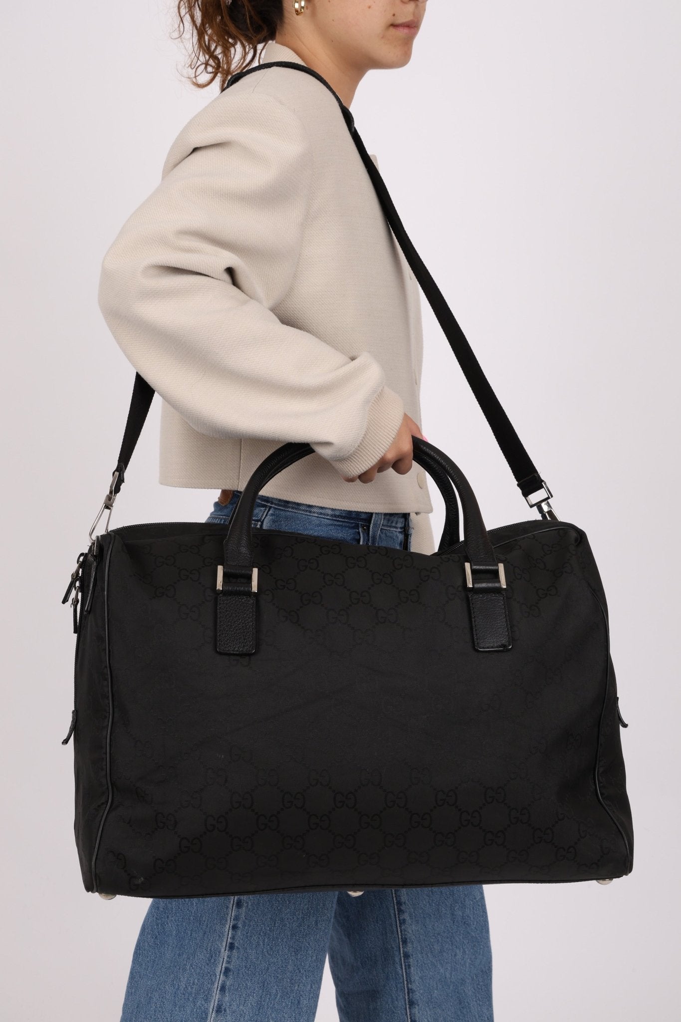 Gucci GG Nylon Large Carry On Duffle - FashioNica