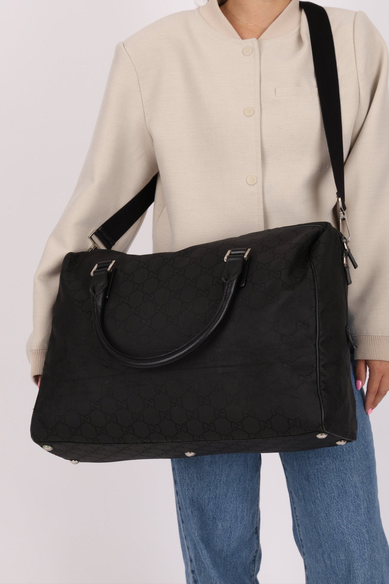 Gucci GG Nylon Large Carry On Duffle - FashioNica