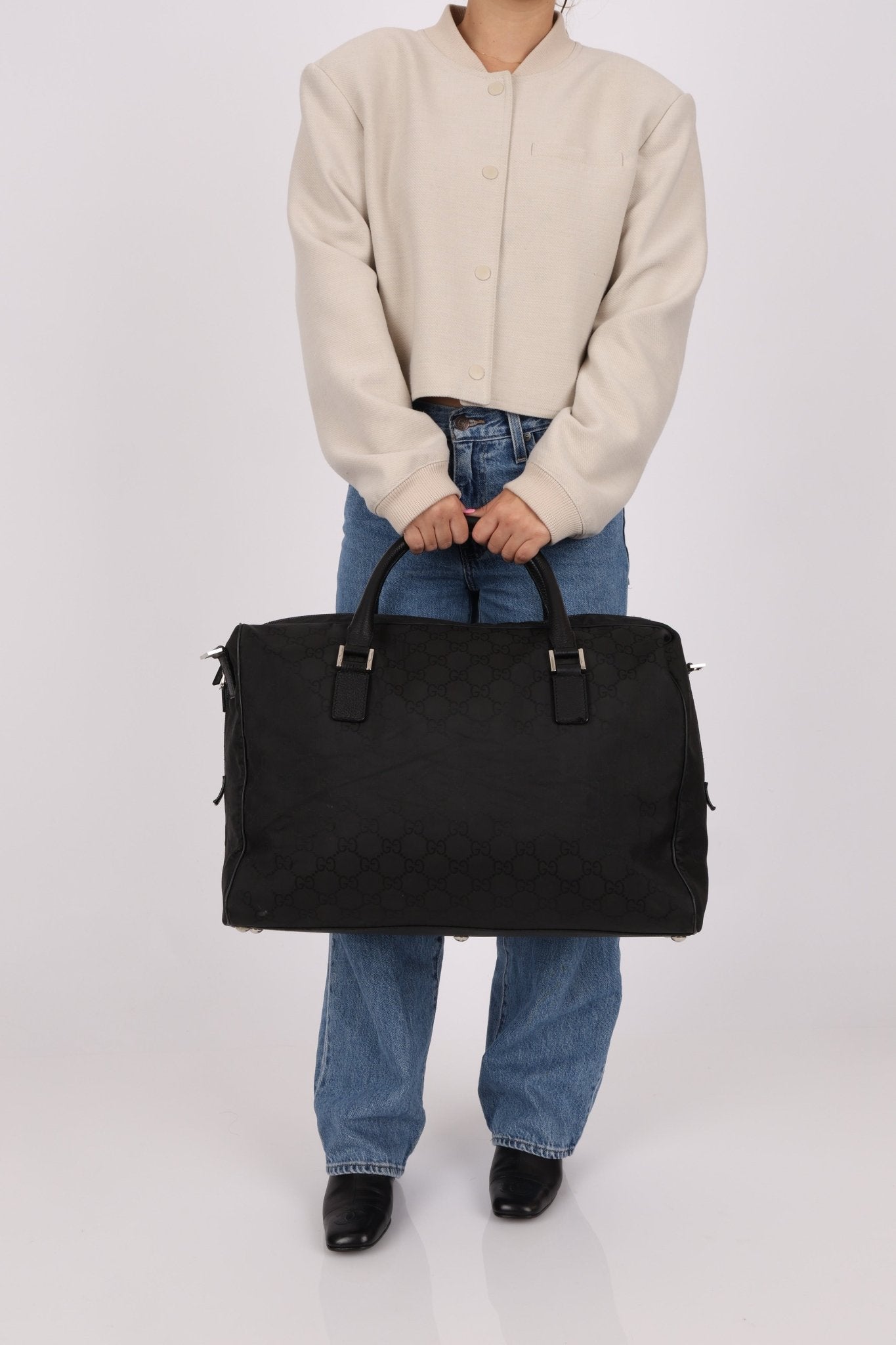 Gucci GG Nylon Large Carry On Duffle - FashioNica