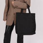 Gucci GG Nylon Shadow Web Shopping Tote - FashioNica