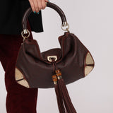 Gucci GG Signature Medium Babouska Indy Hobo - FashioNica