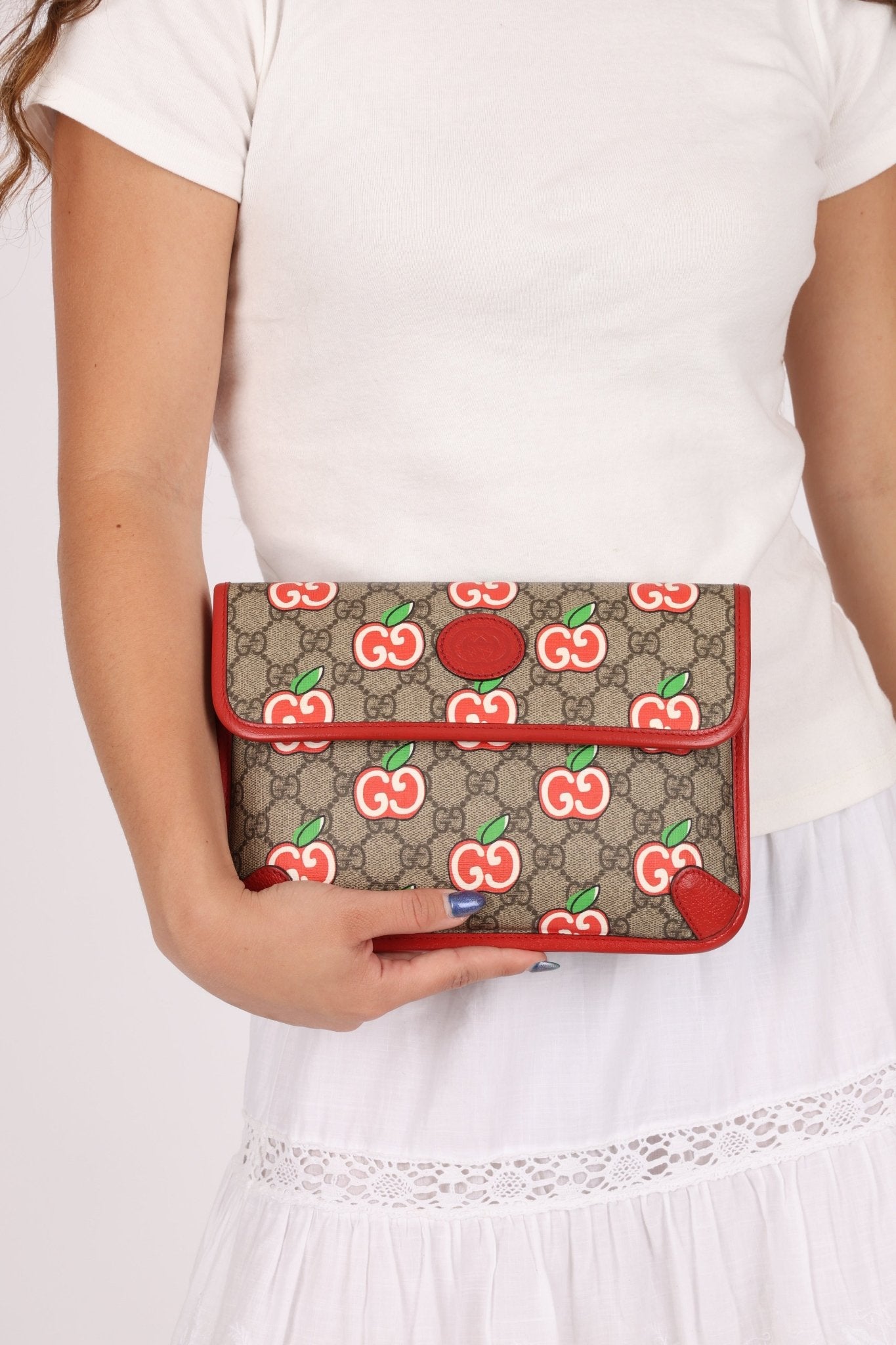 Gucci GG Supreme Apple Waist Bag - FashioNica