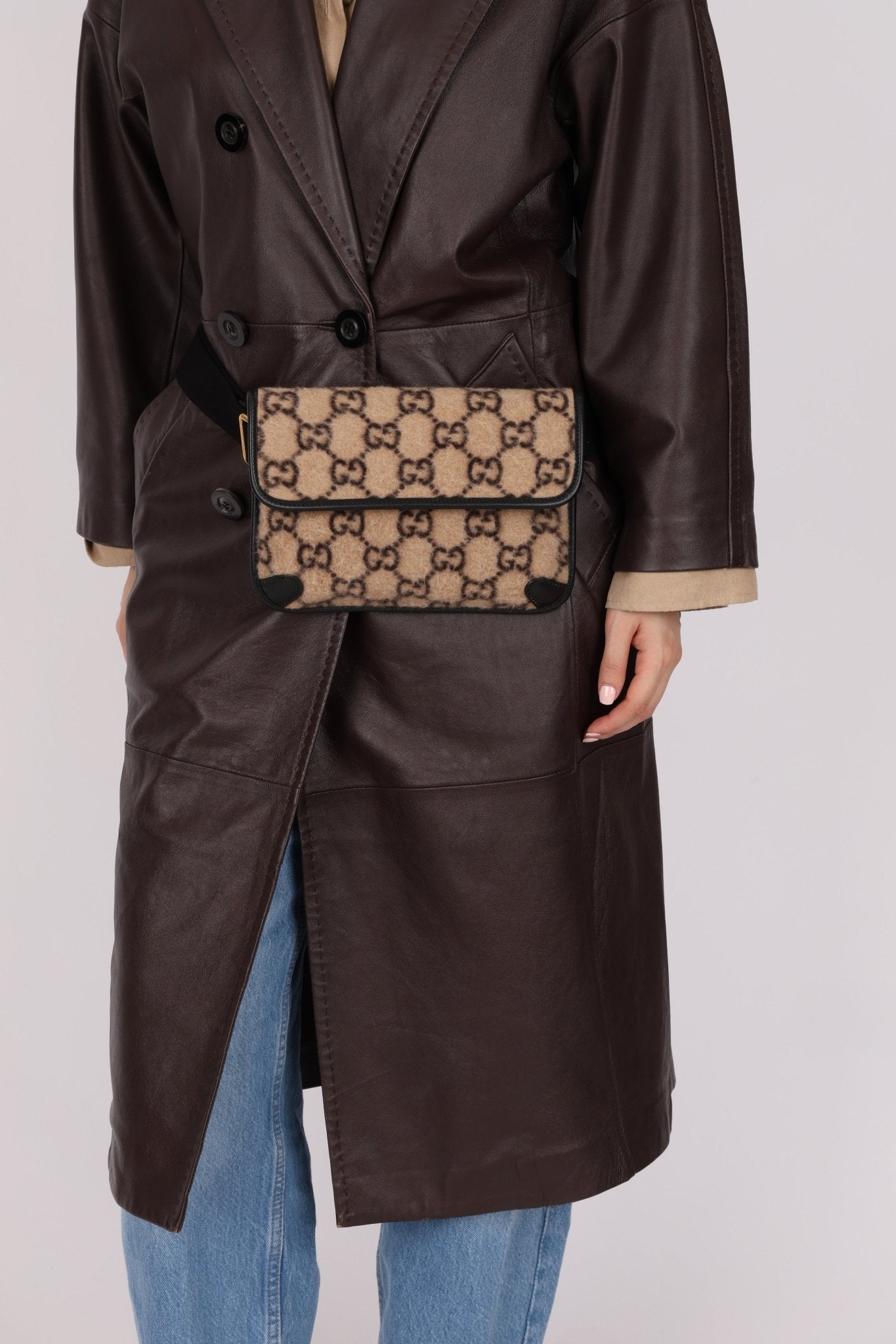 Gucci GG Wool Slim Bumbag - FashioNica