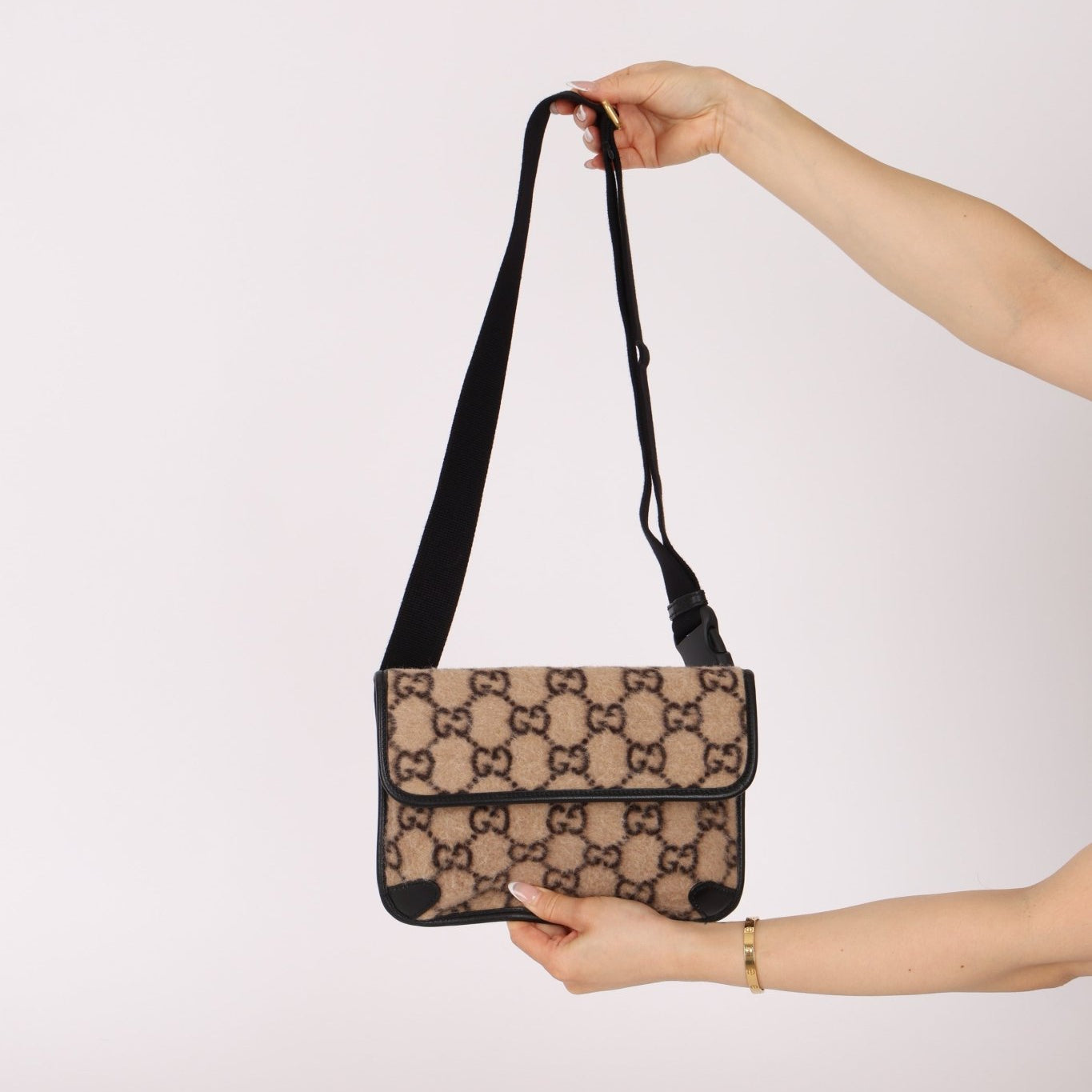 Gucci GG Wool Slim Bumbag - FashioNica