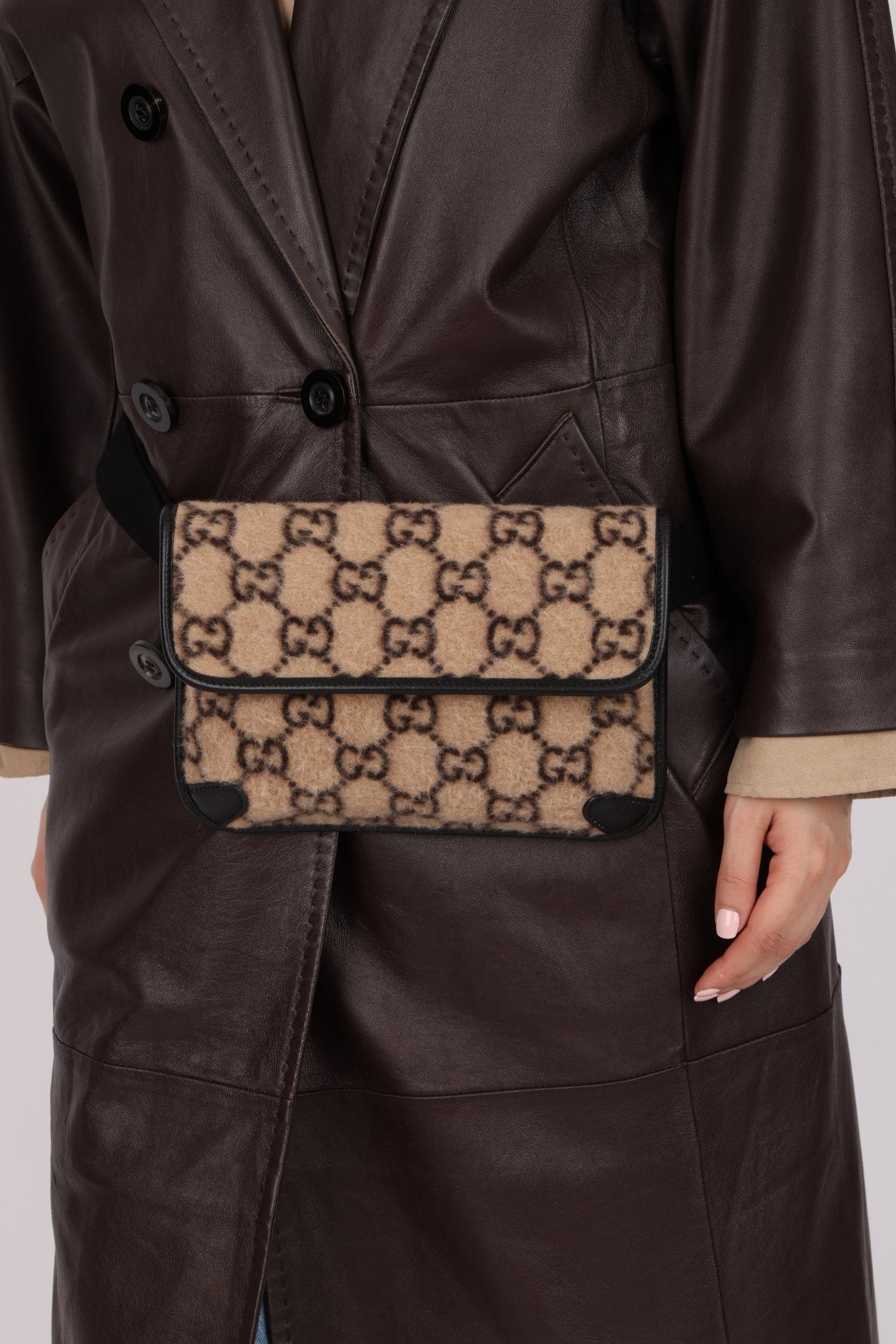 Gucci GG Wool Slim Bumbag - FashioNica