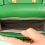Gucci Green Bamboo Turnlock Vertical Top Handle 3 Way Bag - FashioNica