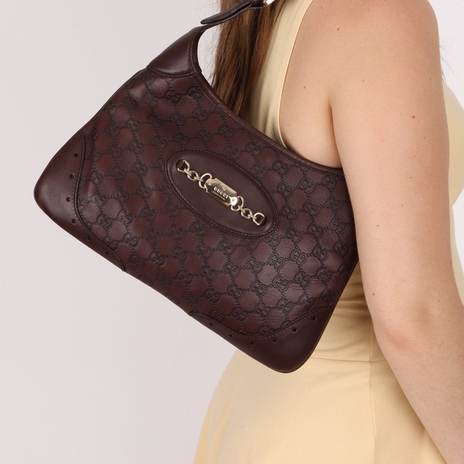 Gucci Guccissima Leather Hobo - FashioNica