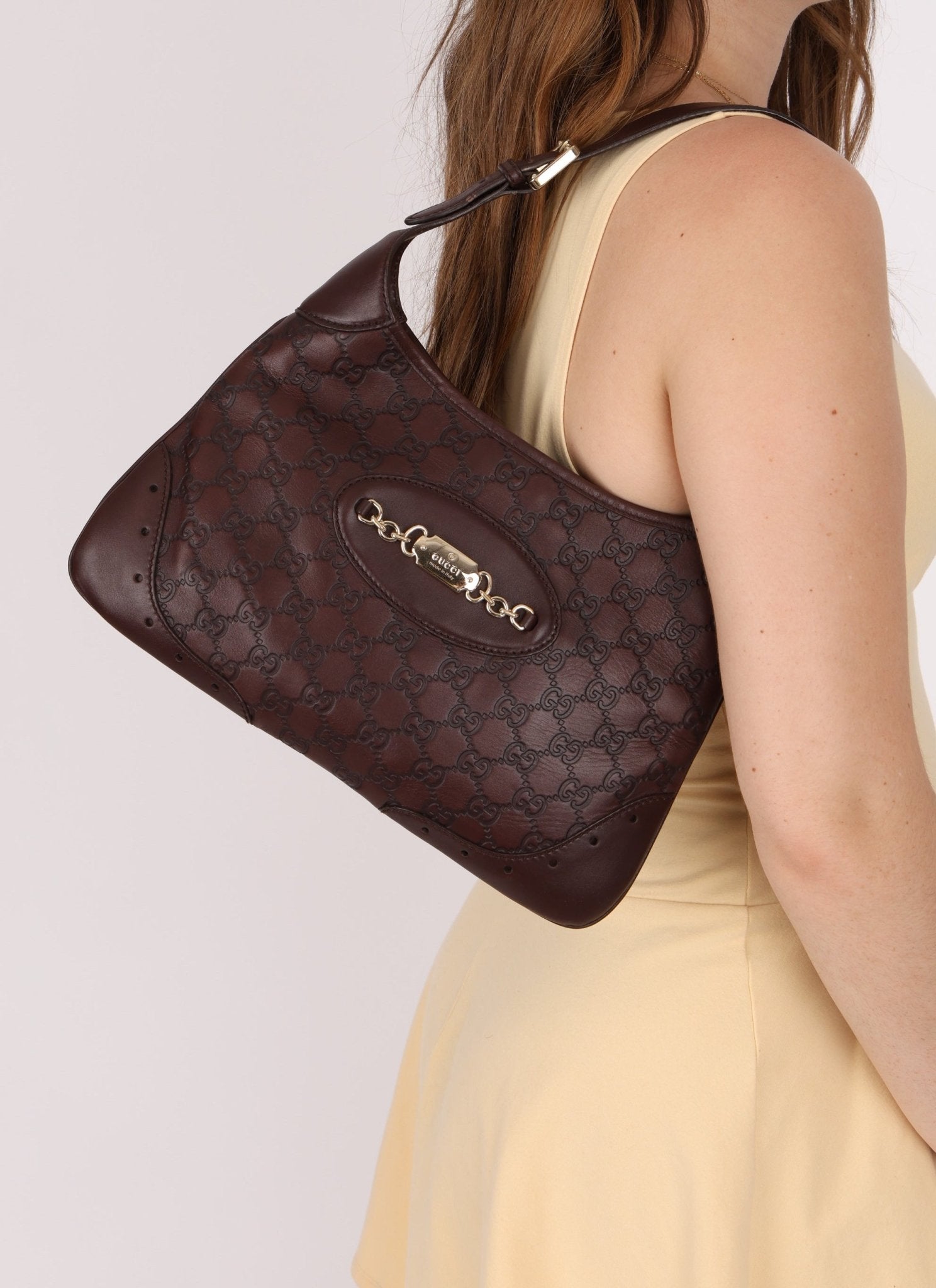 Gucci Guccissima Leather Hobo - FashioNica