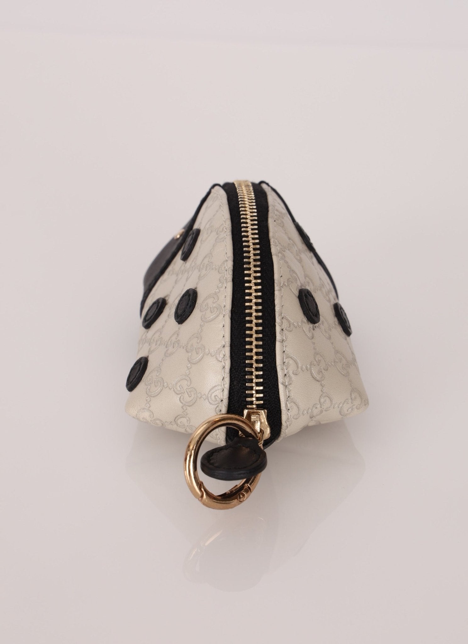 Gucci Guccissima Leather Ladybug Pouch - FashioNica