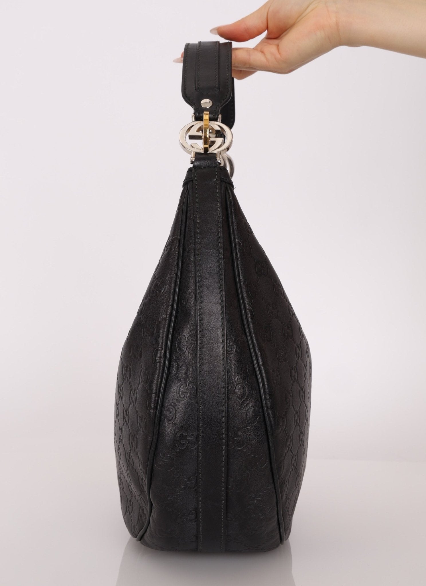 Gucci Guccissima Leather Twins Hobo - FashioNica